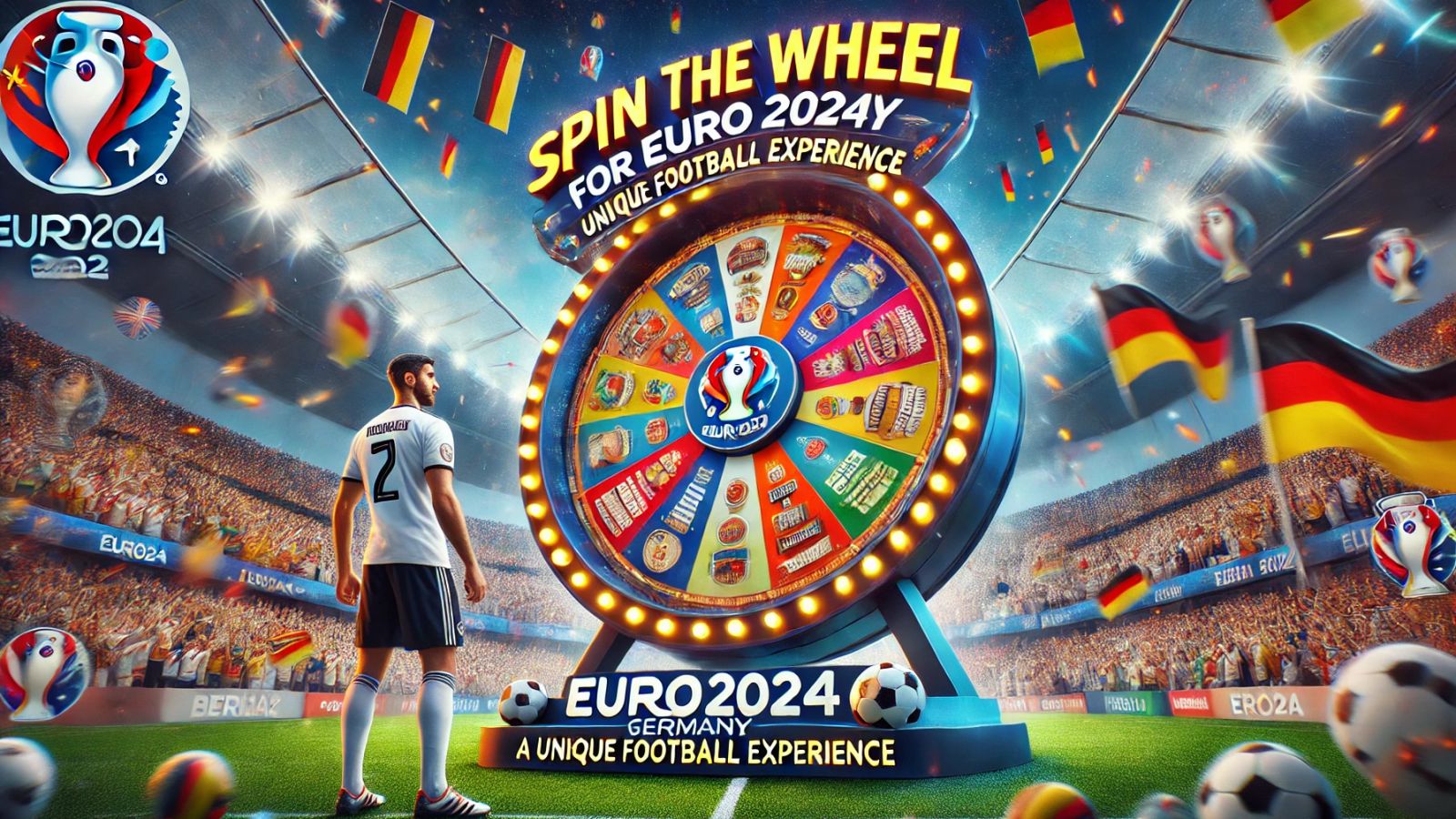 Experience the thrill of Euro 2024 in Germany Spin the Wheel for exclusive football prizes and unforgettable moments!